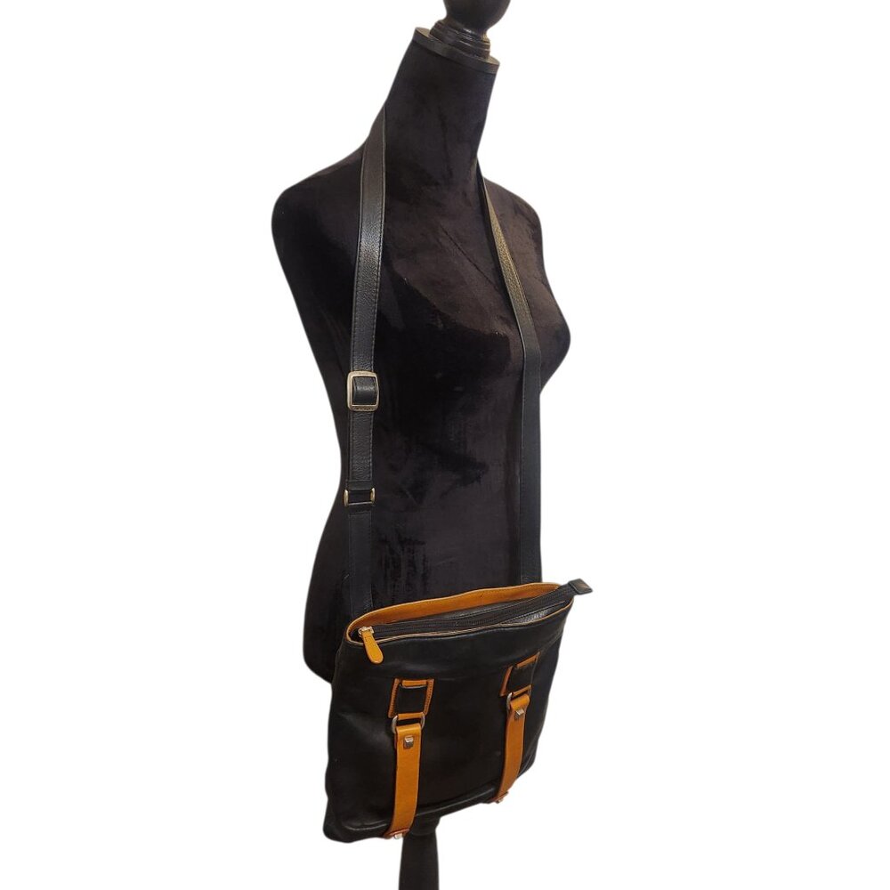 Derek Alexander Leather Black Cross Body